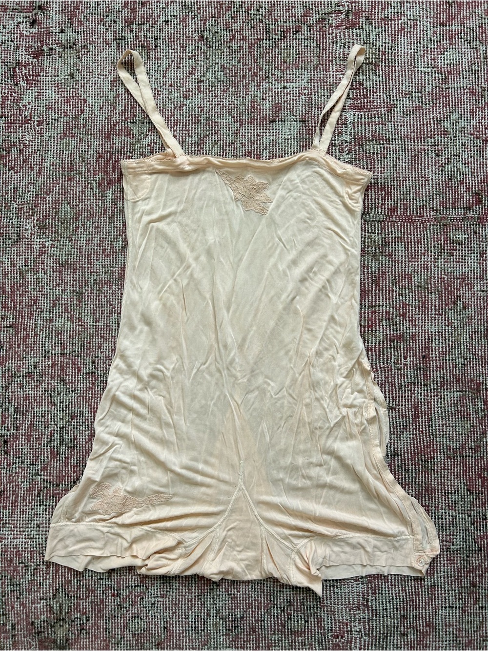 1940s Pink Teddy/Step In